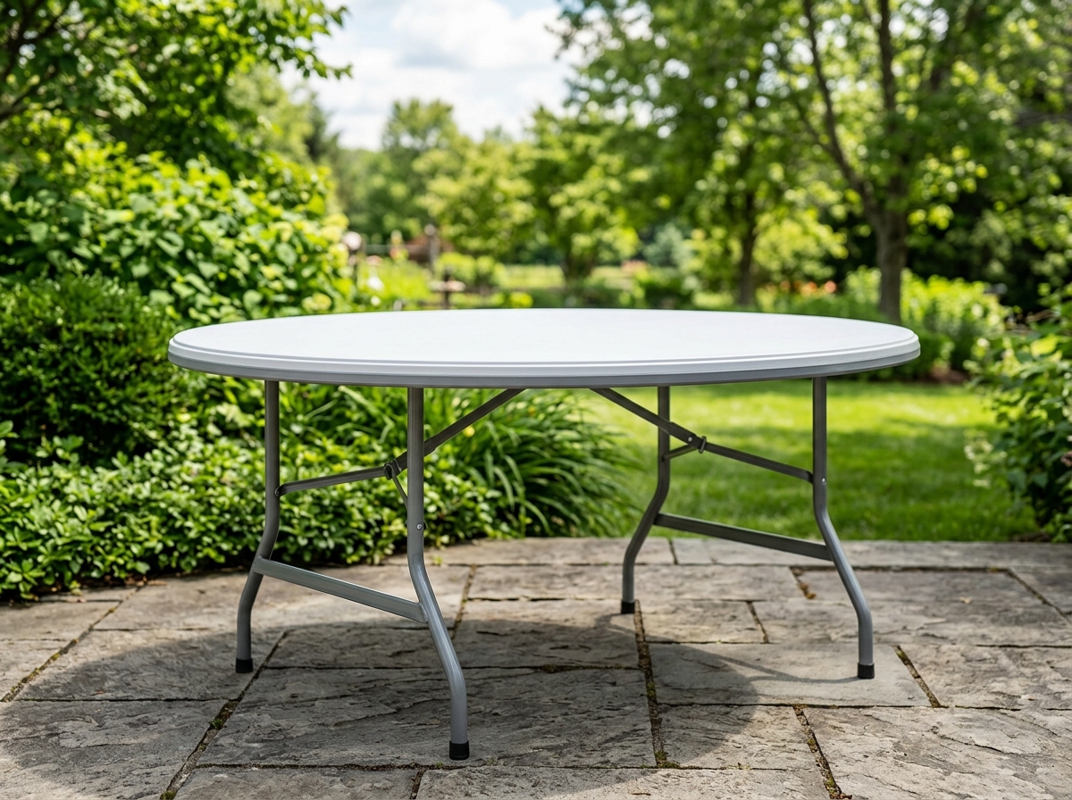 Commercial 5ft (60") Round Folding Table
