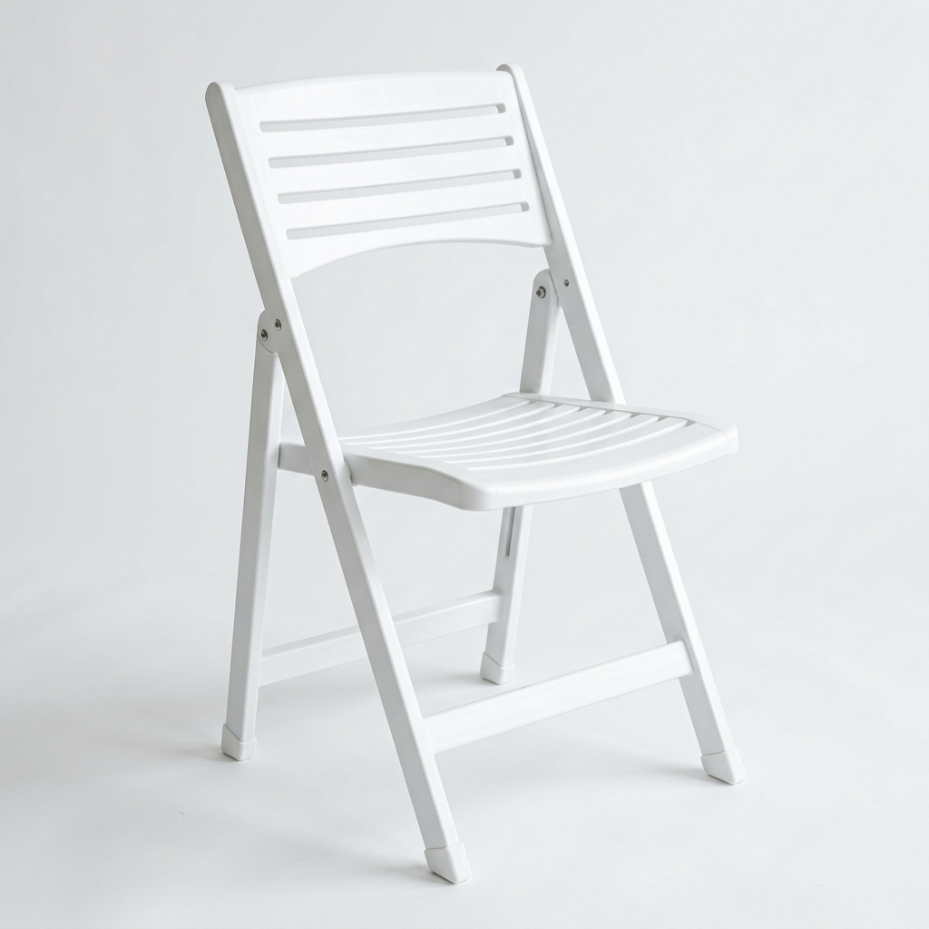 Commercial White Resin Folding Chair
