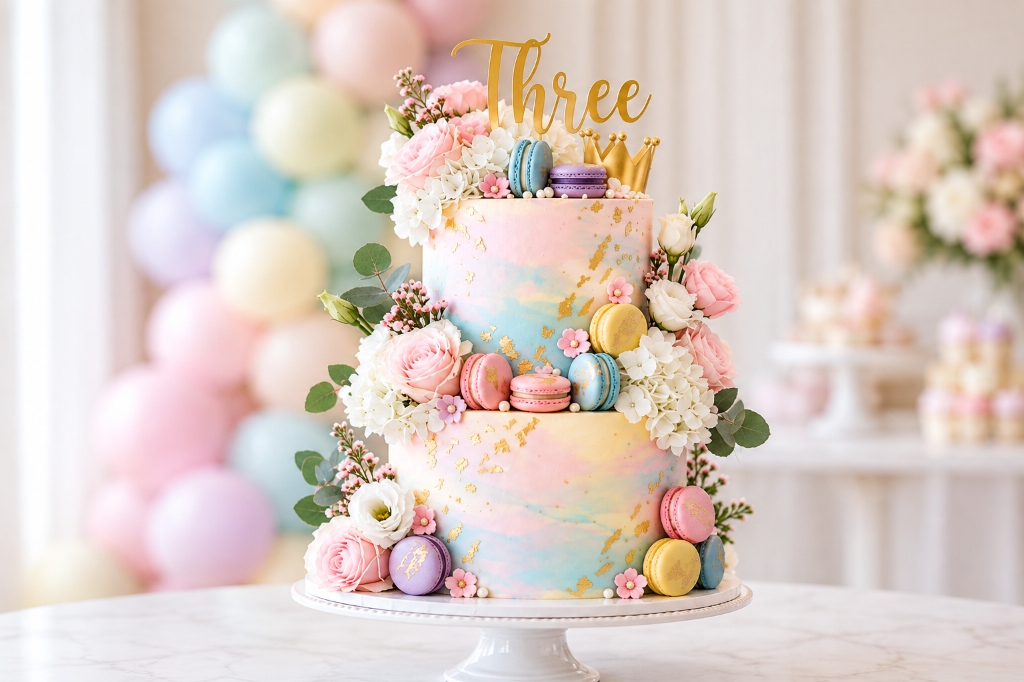 Custom Themed Birthday Cake (Serves 20+ Guests)